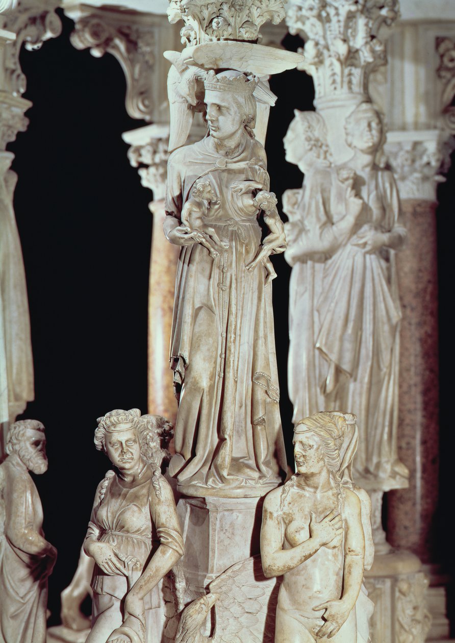Kazatelna, detail (mramor) (detail viz 124320) od Giovanni Pisano