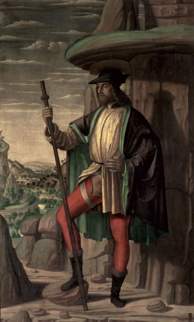 Svatý. Roch od Giovanni Santi or Sanzio