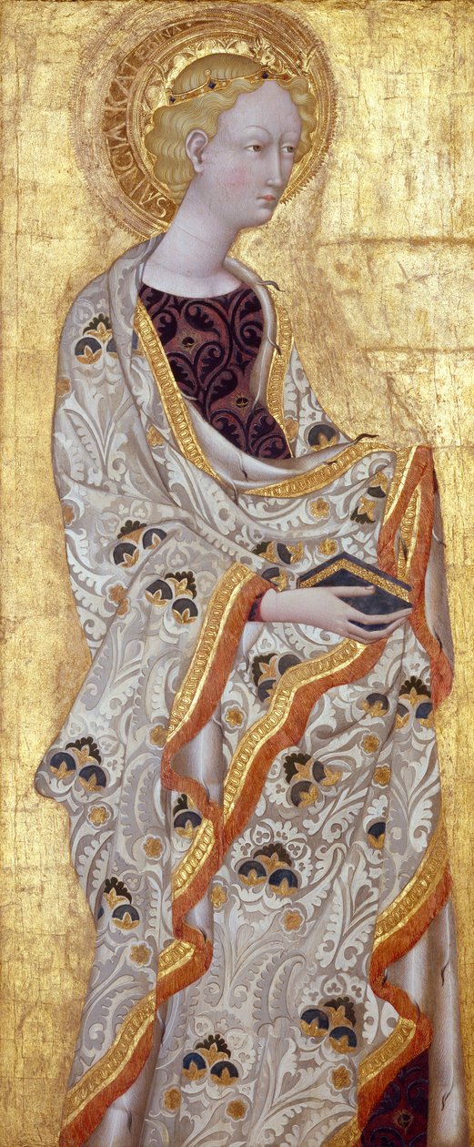 Svatá Kateřina, kolem 1435-40 (tempera a plátkové zlato na dřevě) od Giovanni di Paolo di Grazia