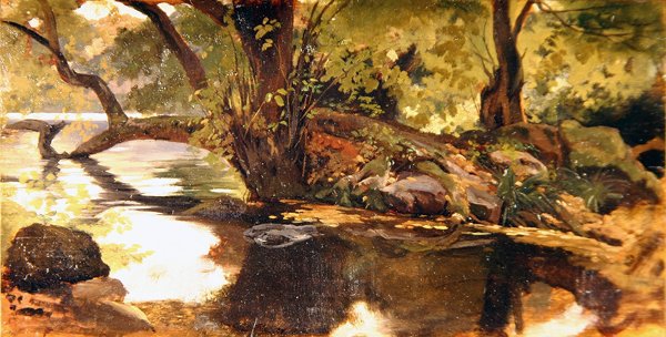 Jezero Nemi od Giovanni Costa