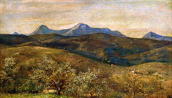 Pohled na Apeniny od Giovanni Costa