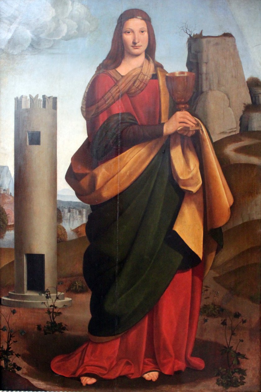 Svatá Barbora od Giovanni Antonio Boltraffio