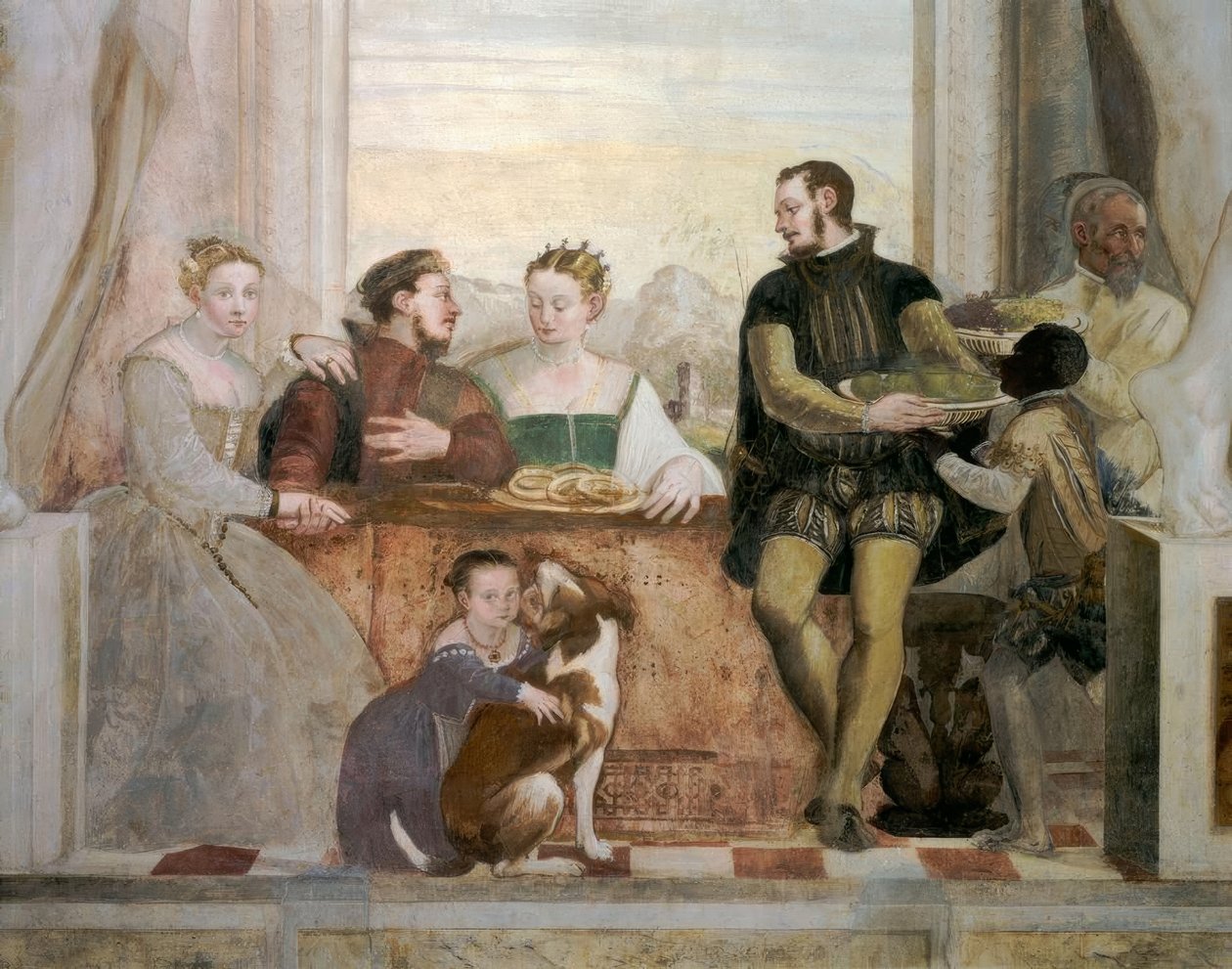Caldogno, Villa, Das Bankett / Fasolo od Giovanni Antonio Fasolo