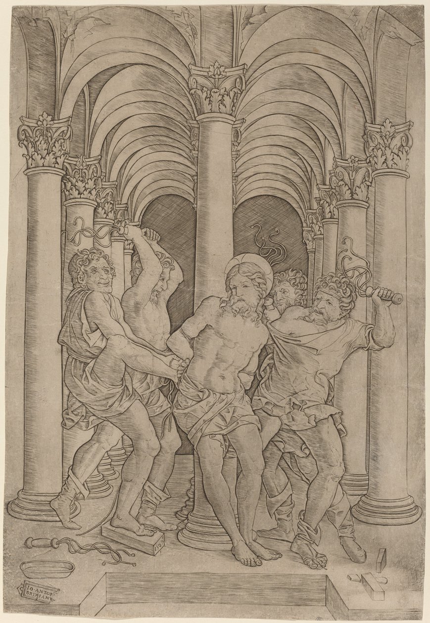 bičování od Giovanni Antonio da Brescia