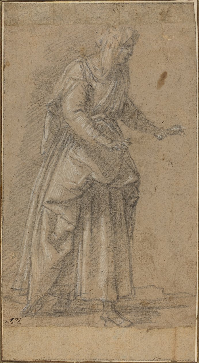 Žena kráčí doprava od Giovanni Baglione