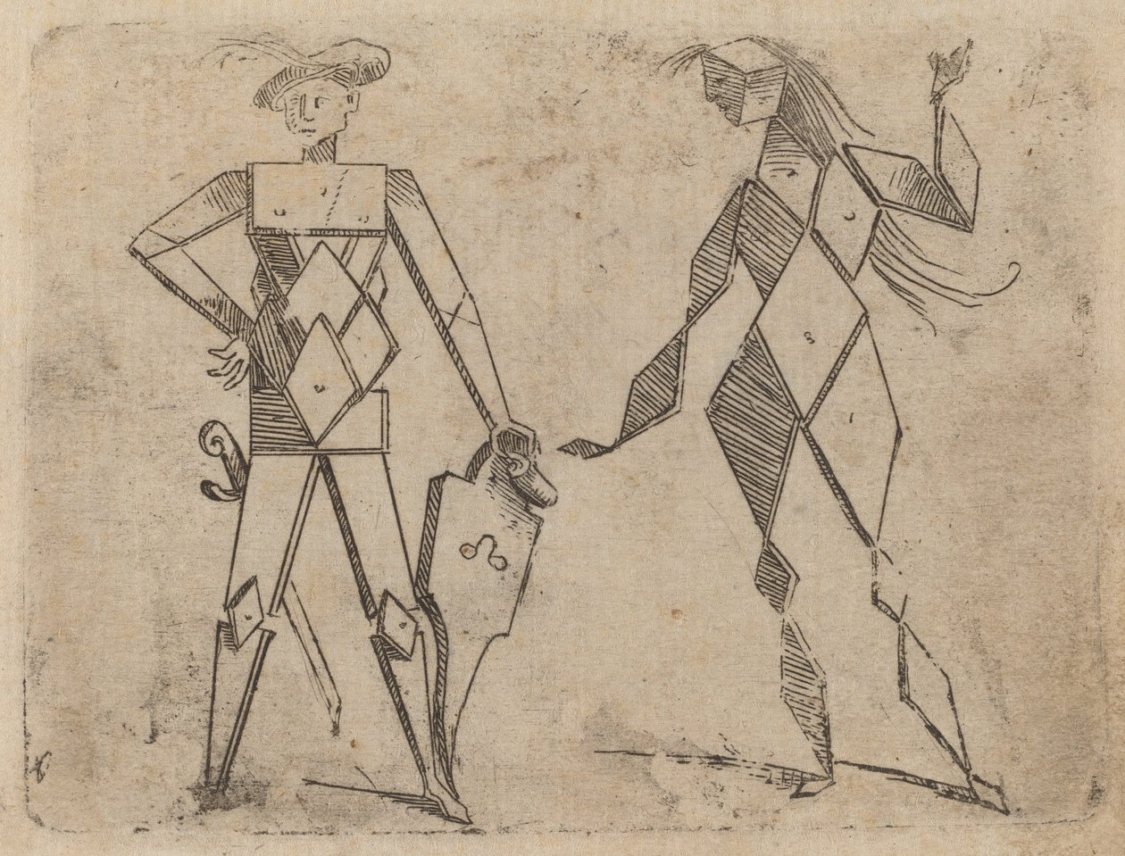 Z "Bizzarie di different Figures" od Giovanni Battista Bracelli