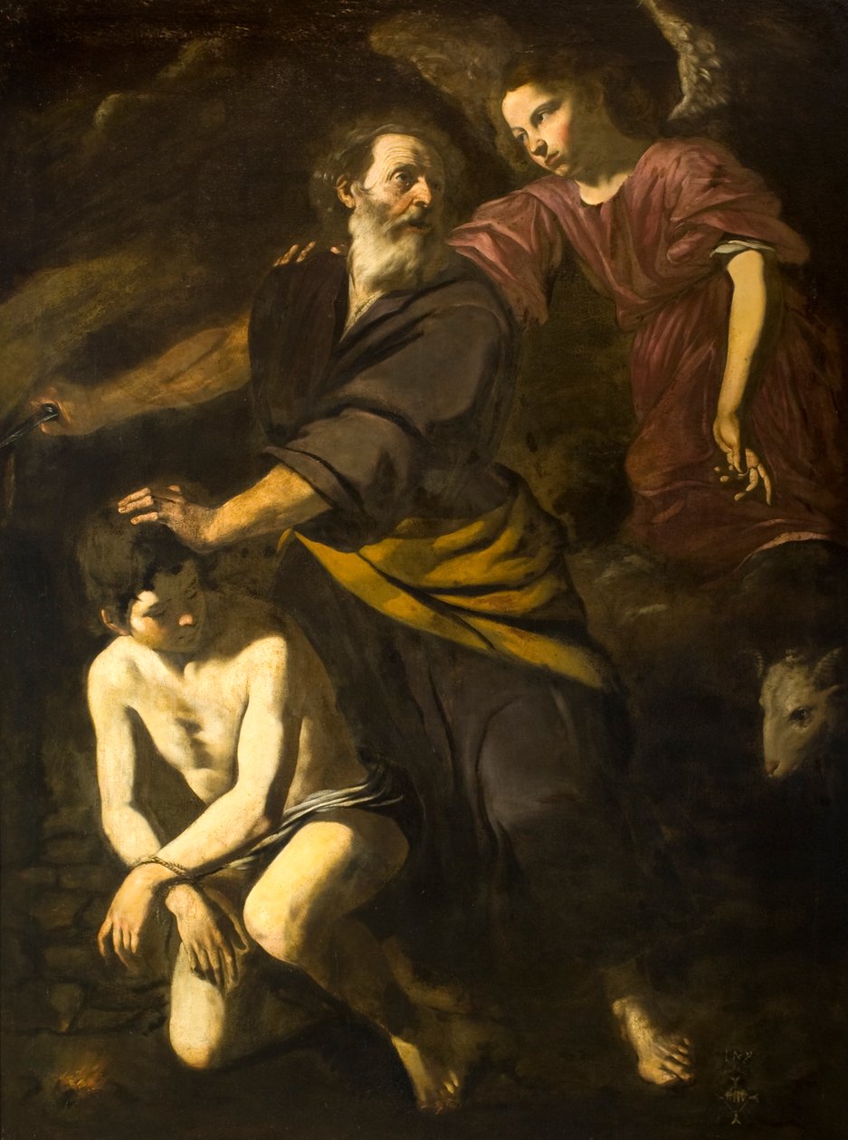 Obětování Izáka od Giovanni Battista Caracciolo