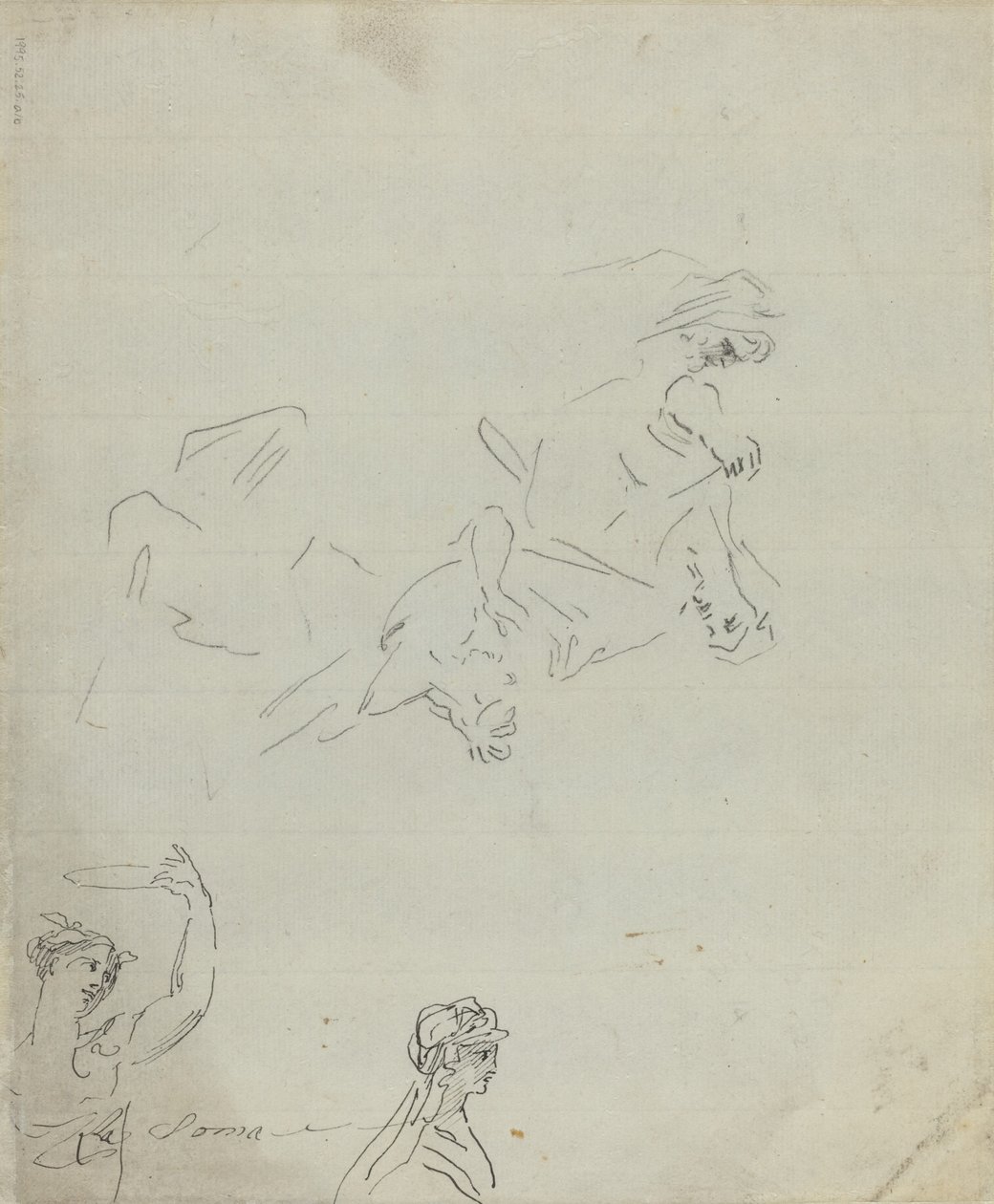Figurální studie [verso] od Giovanni Battista Cipriani