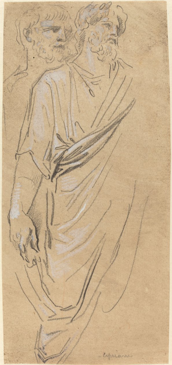 Studie klasické postavy od Giovanni Battista Cipriani
