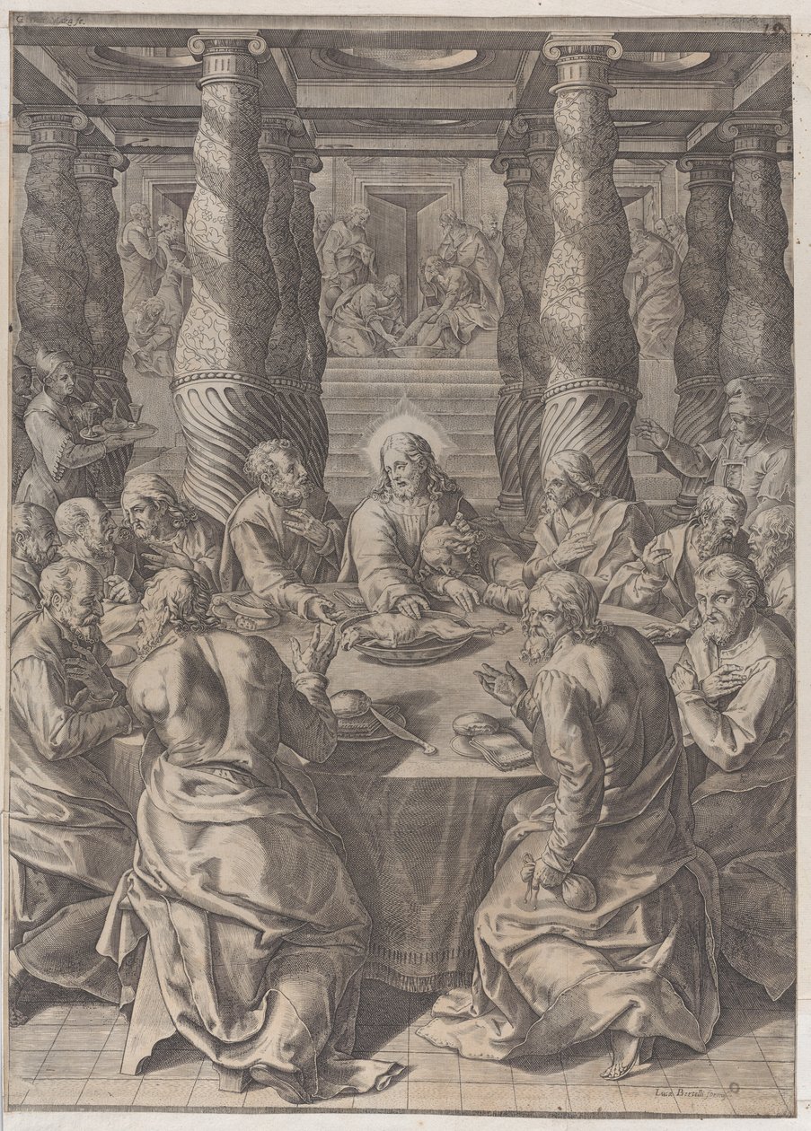 Poslední večeře, ca. 1580. od Giovanni Battista Mazza