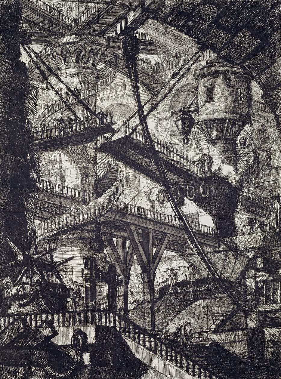 Věznice VII od Giovanni Battista Piranesi