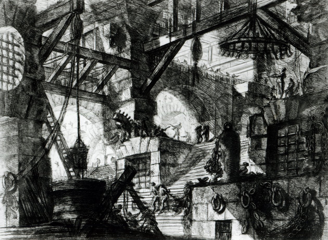 Imaginární vězení od Giovanni Battista Piranesi