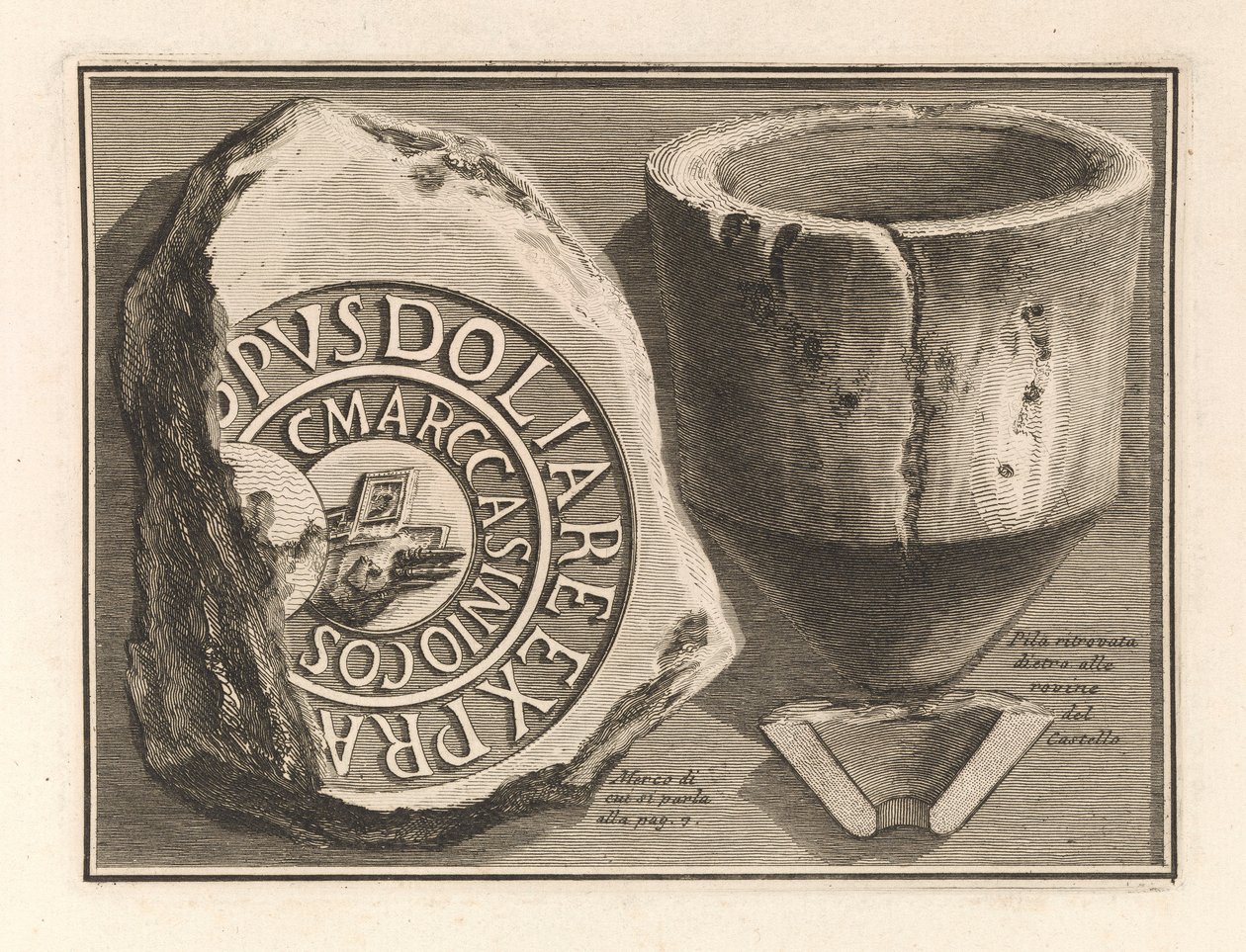 Zřícenina hradu od Giovanni Battista Piranesi