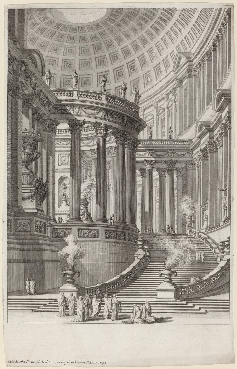 Starověký chrám od Giovanni Battista Piranesi