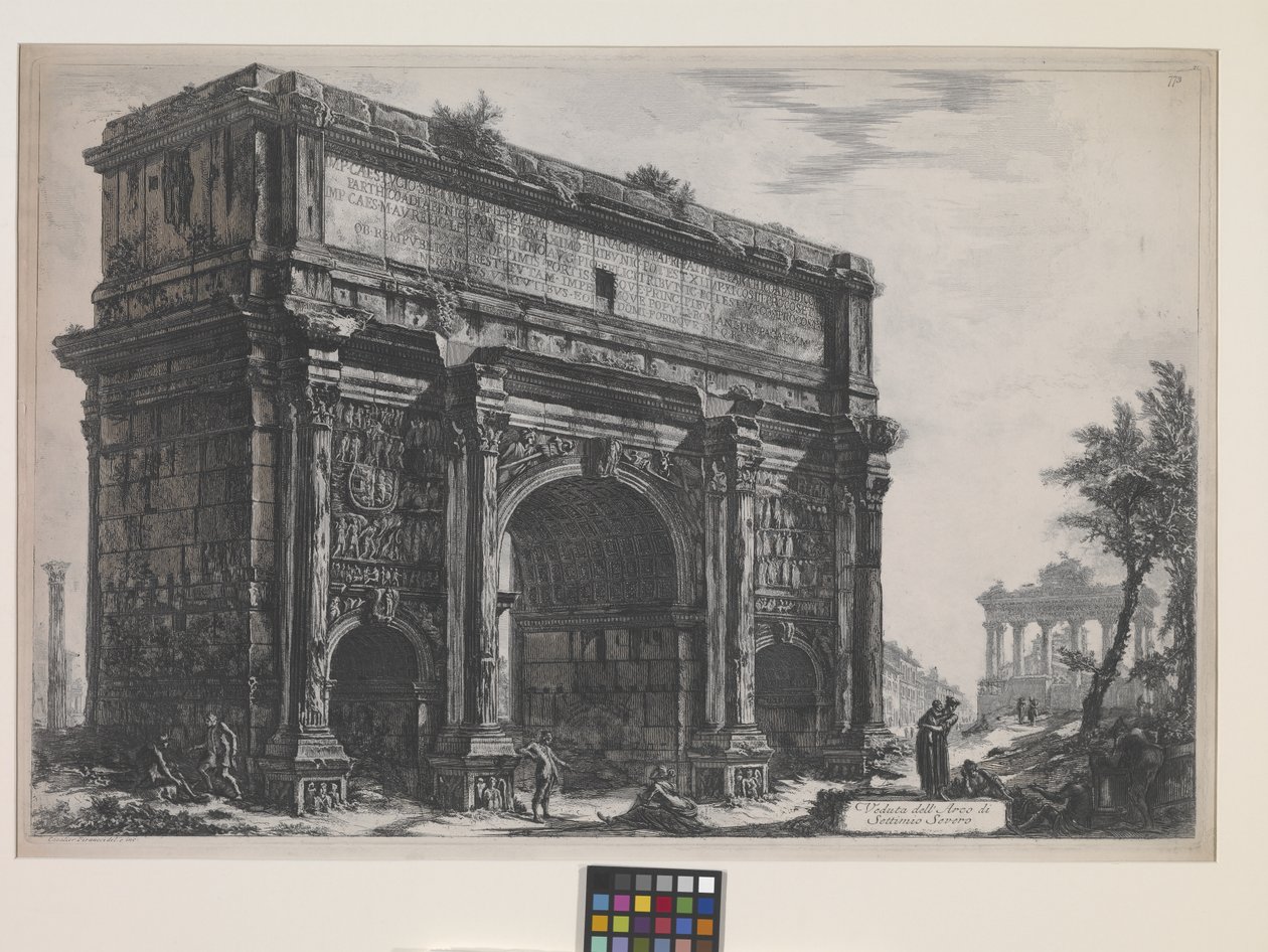 Oblouk Septima Severa (lept) od Giovanni Battista Piranesi