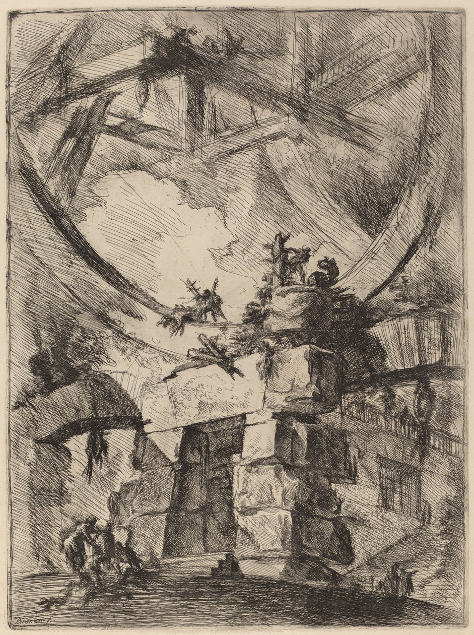 Obří kolo od Giovanni Battista Piranesi