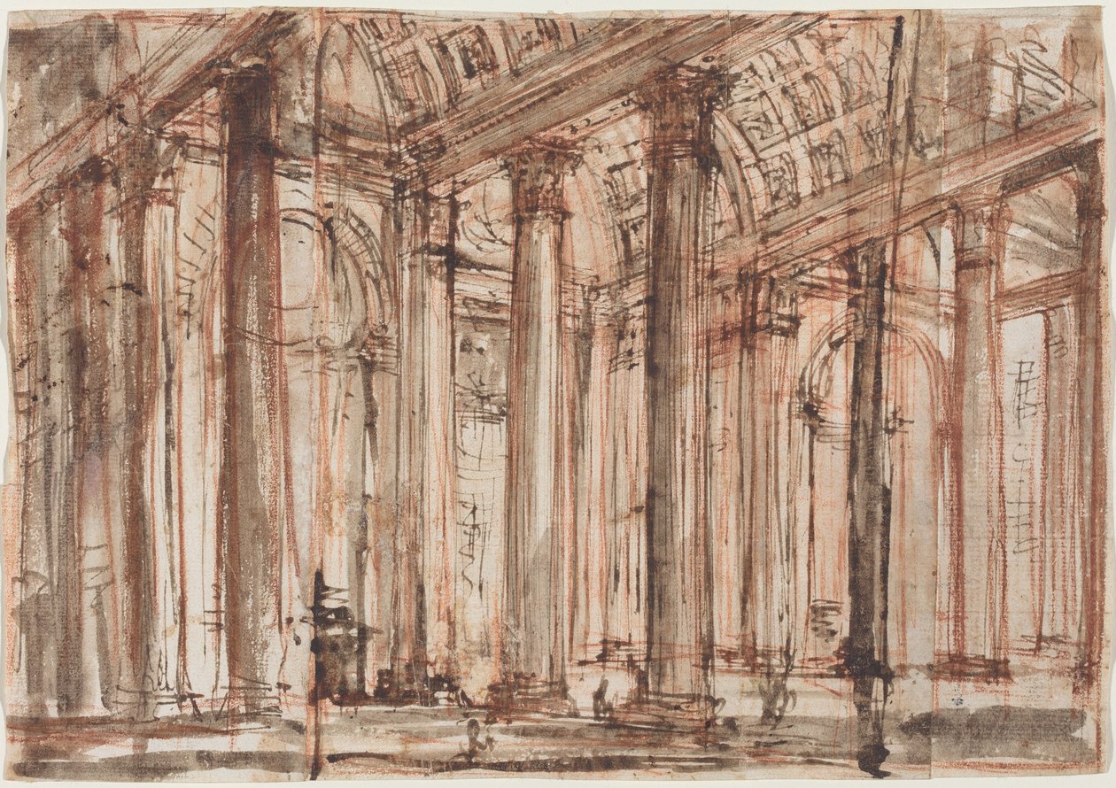 Portikus Pantheonu od Giovanni Battista Piranesi
