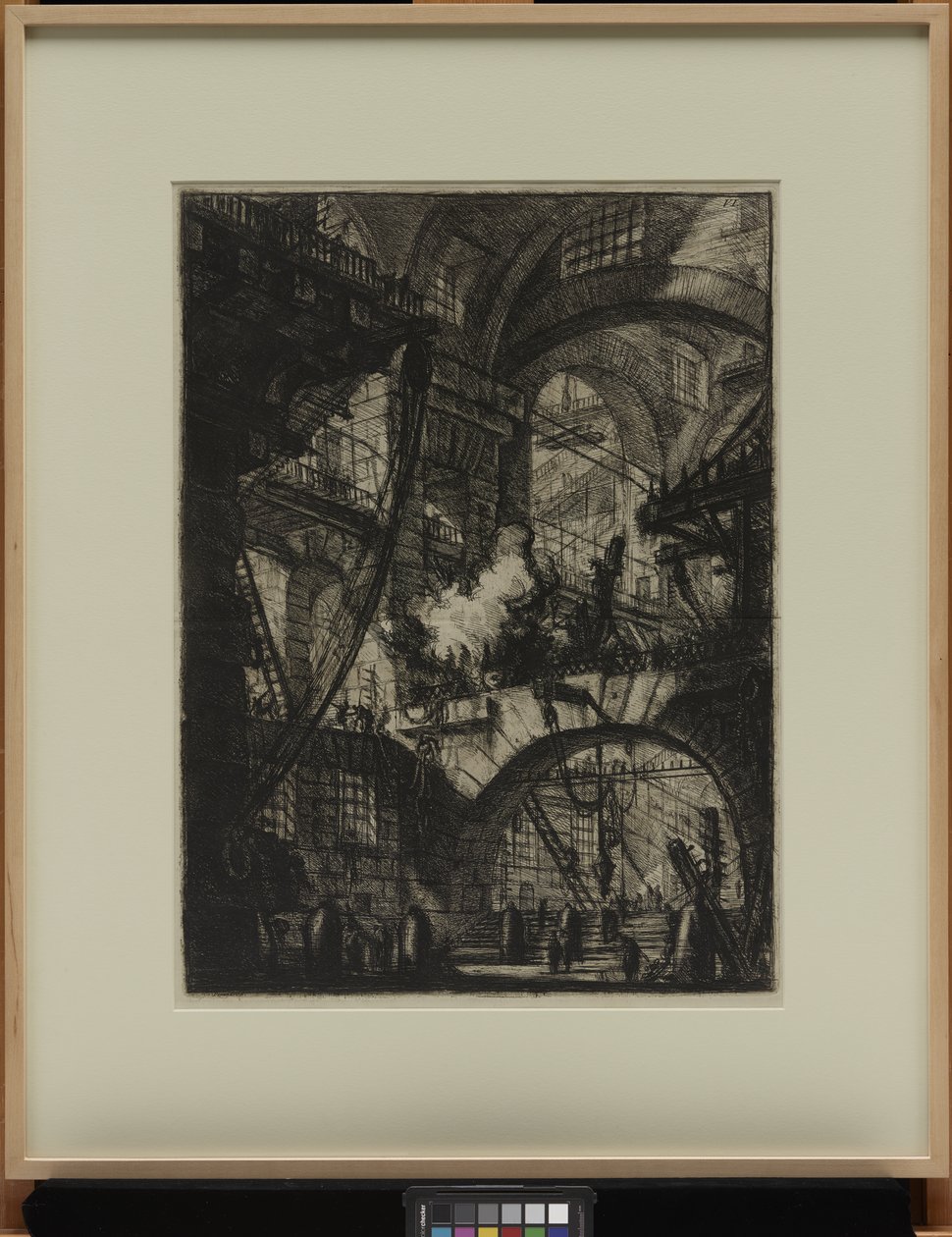 The Smoking Fire, c.1761 (lept) od Giovanni Battista Piranesi