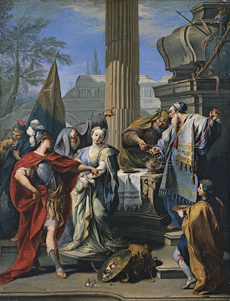 Oběť Polyxeny od Giovanni Battista Pittoni