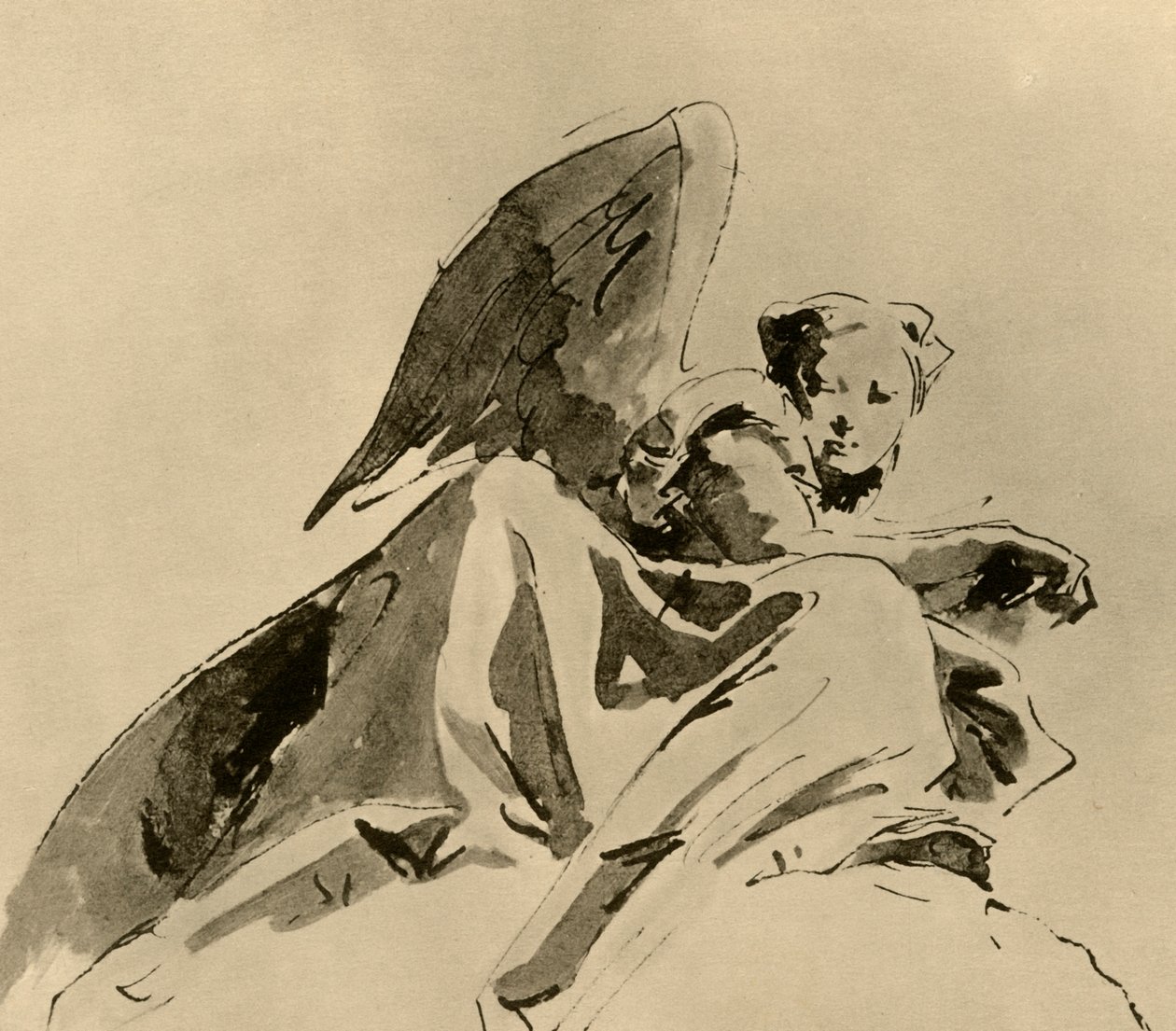 Angel, c1753-1762, 1928 od Giovanni Battista Tiepolo