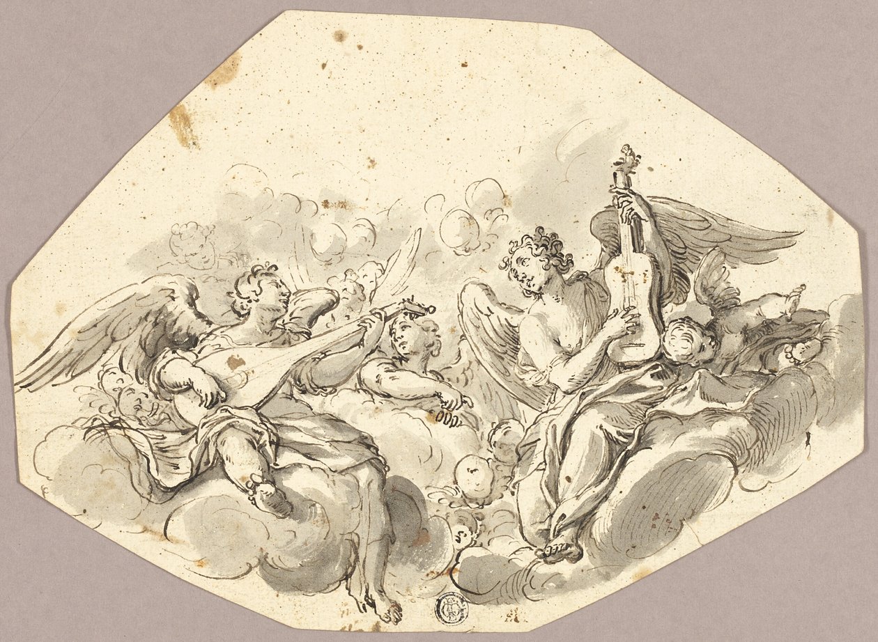 Hudební andělé od Giovanni Battista Tiepolo
