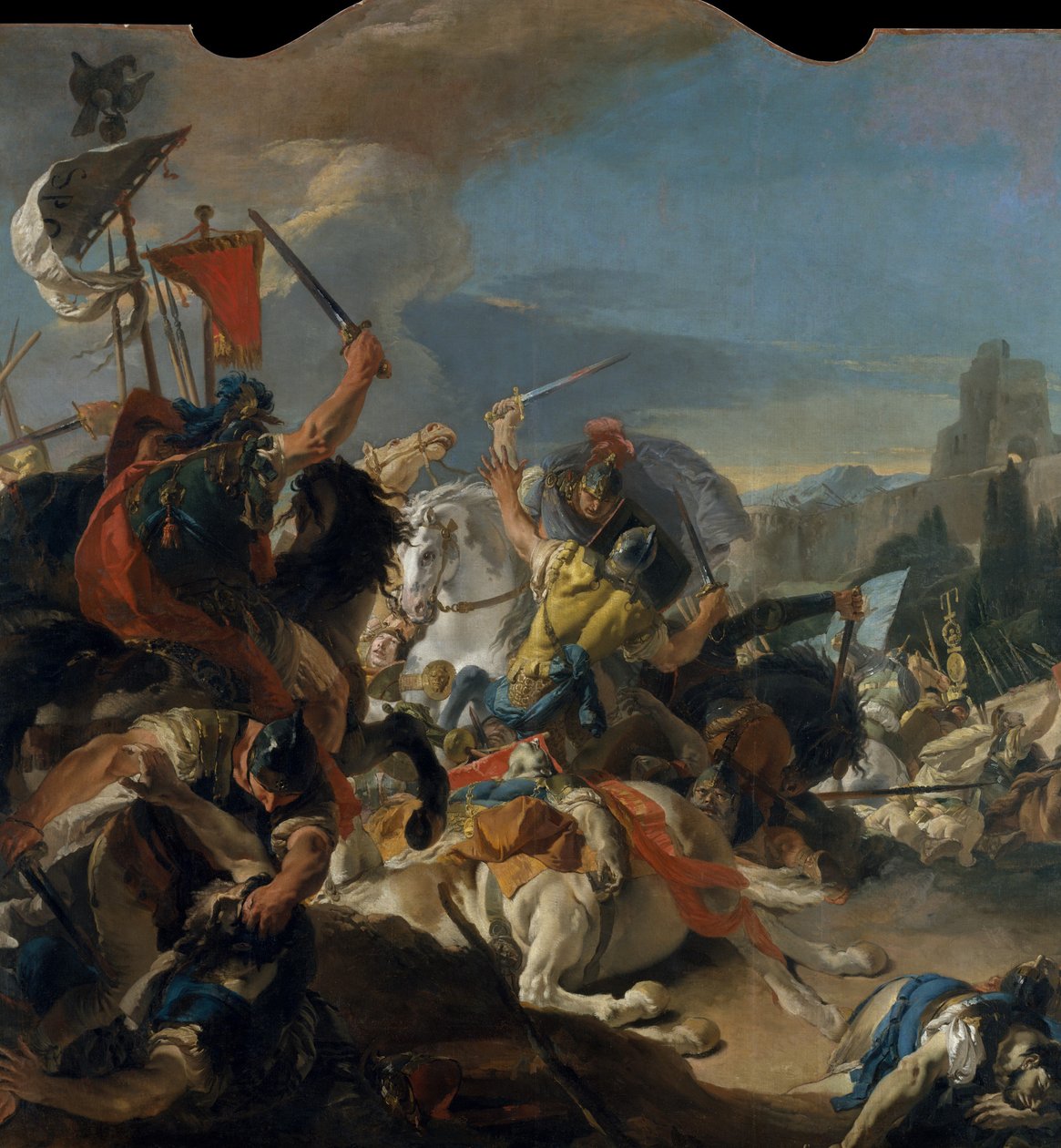 Bitva u Vercellae, 1725-29. od Giovanni Battista Tiepolo
