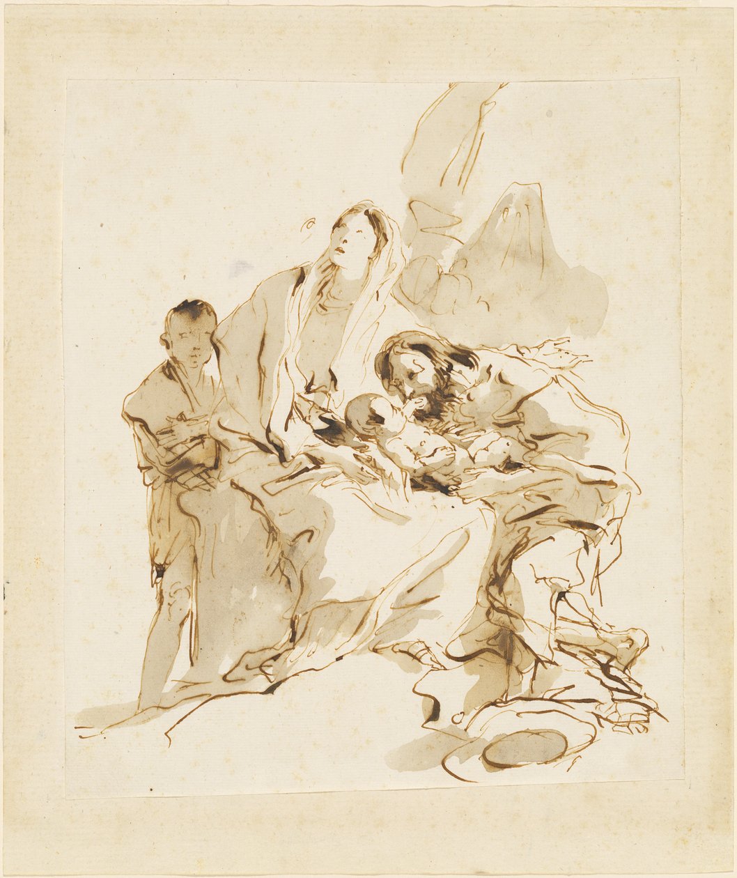 Svatá rodina od Giovanni Battista Tiepolo