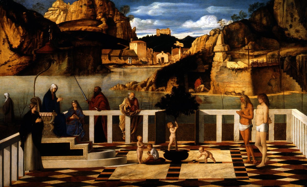 Italsky: Posvátná alegorie od Giovanni Bellini