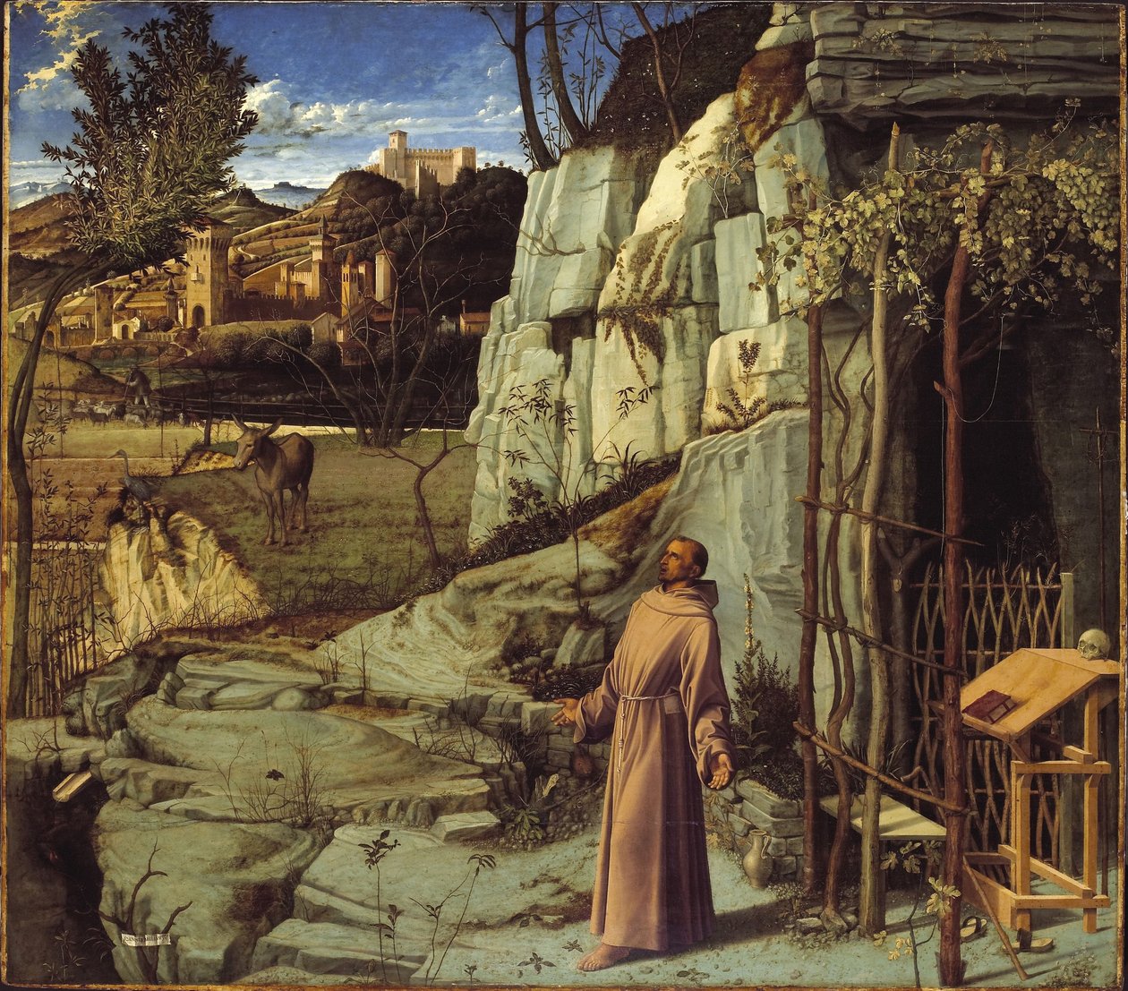Svatý František na poušti od Giovanni Bellini
