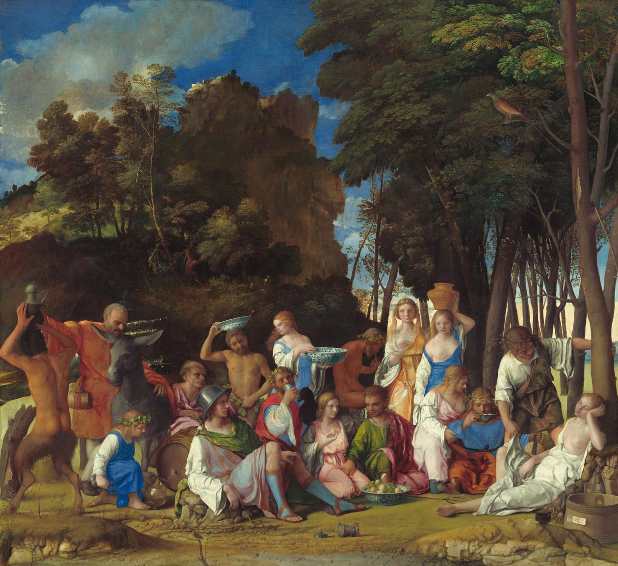 Svátek bohů od Giovanni Bellini and Titian