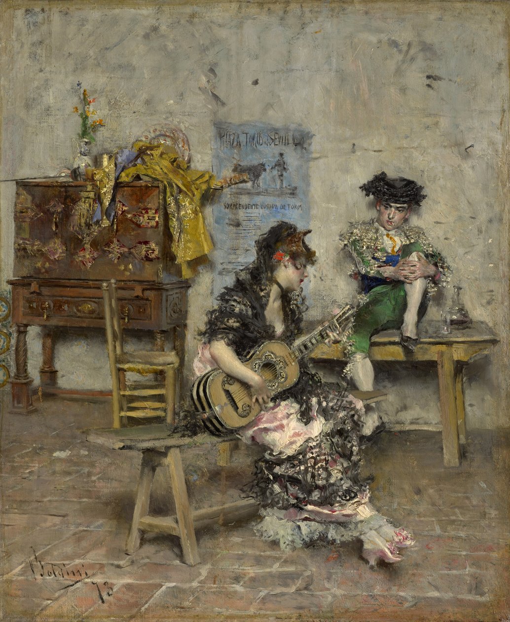 Hráč na kytaru, 1872 od Giovanni Boldini