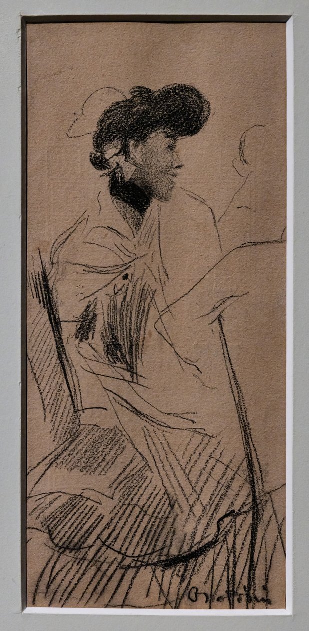 Sedící elegantní žena od Giovanni Boldini