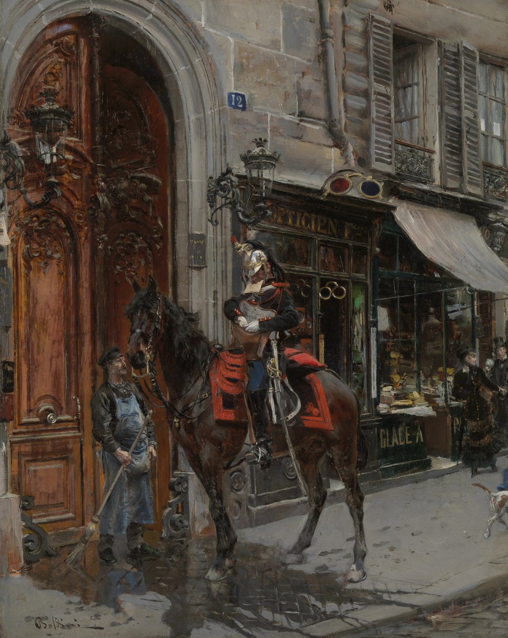 The Dispatch-Bearer, 1879. od Giovanni Boldini