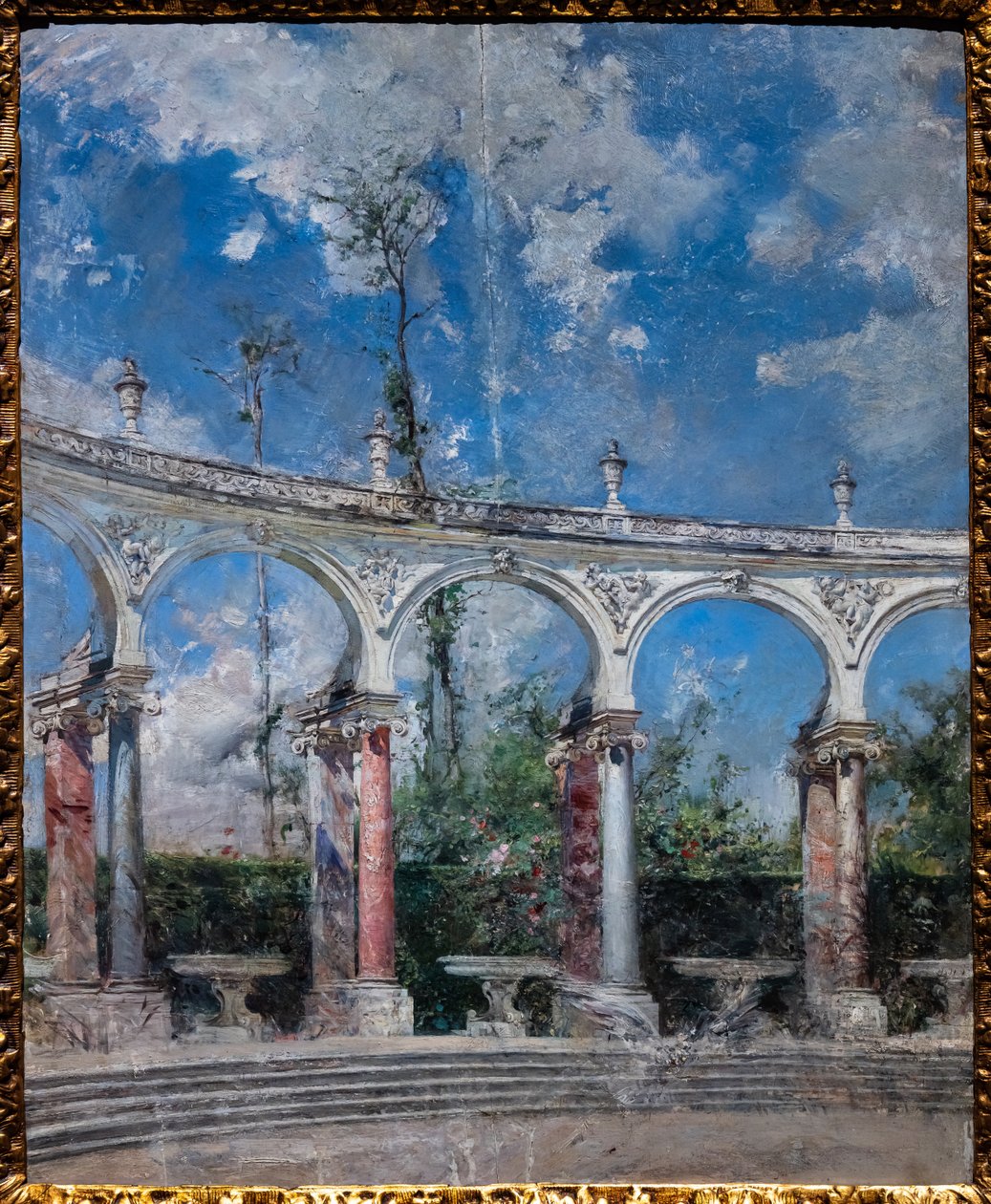 Kolonáda ve Versailles od Giovanni Boldini