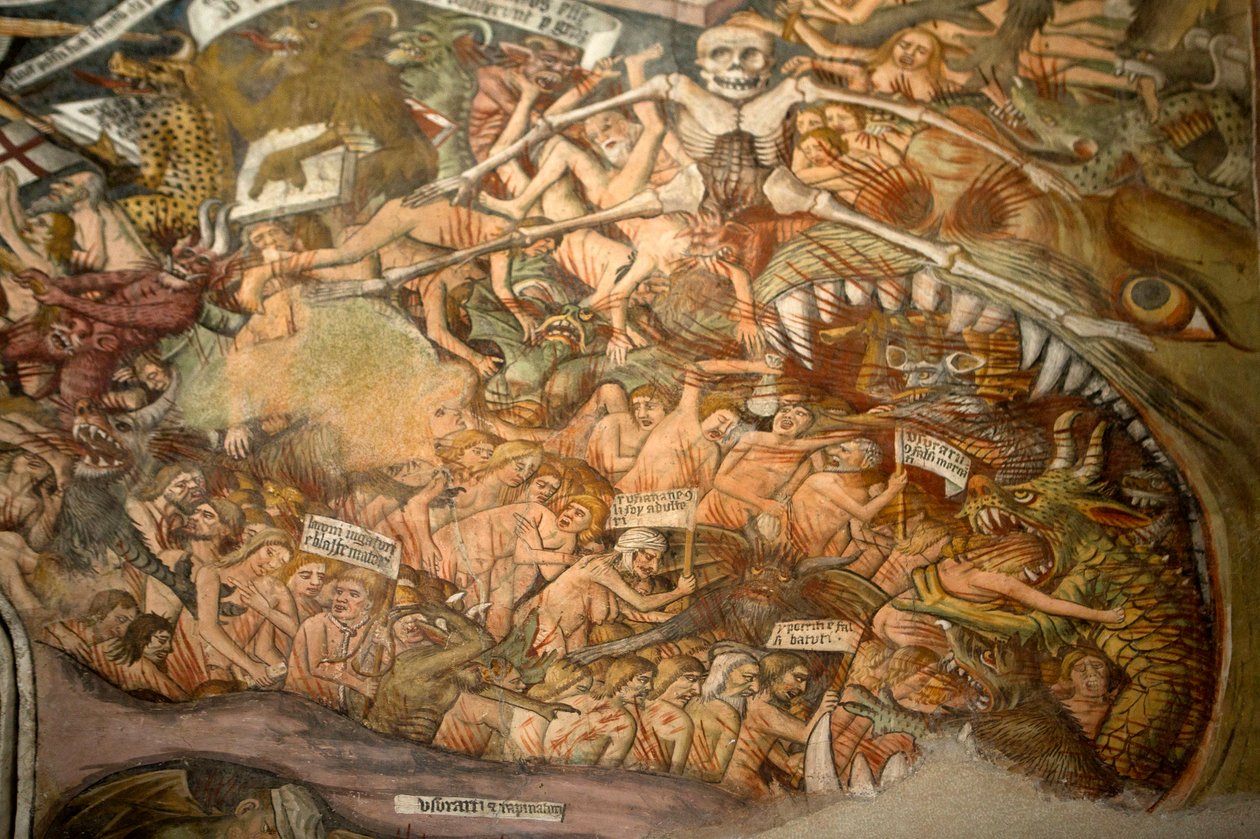 Last Judgment, c.1492 (detail of 3702475) od Giovanni Canavesio
