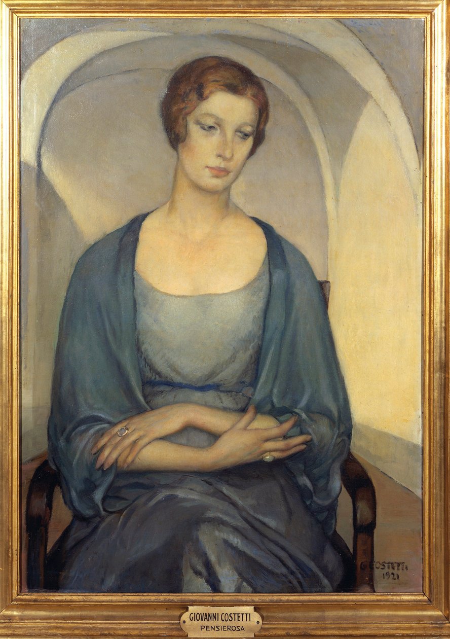 Přemýšlivá žena od Giovanni Costetti