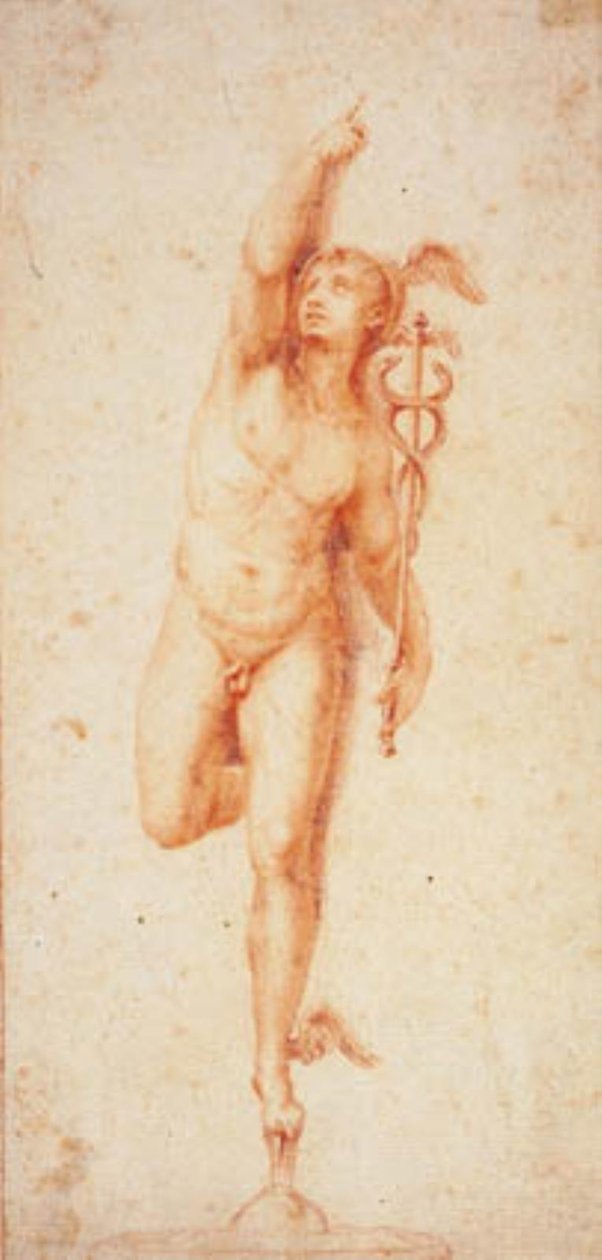 Medicejský Merkur po Giambologně od Giovanni Domenico Campiglia