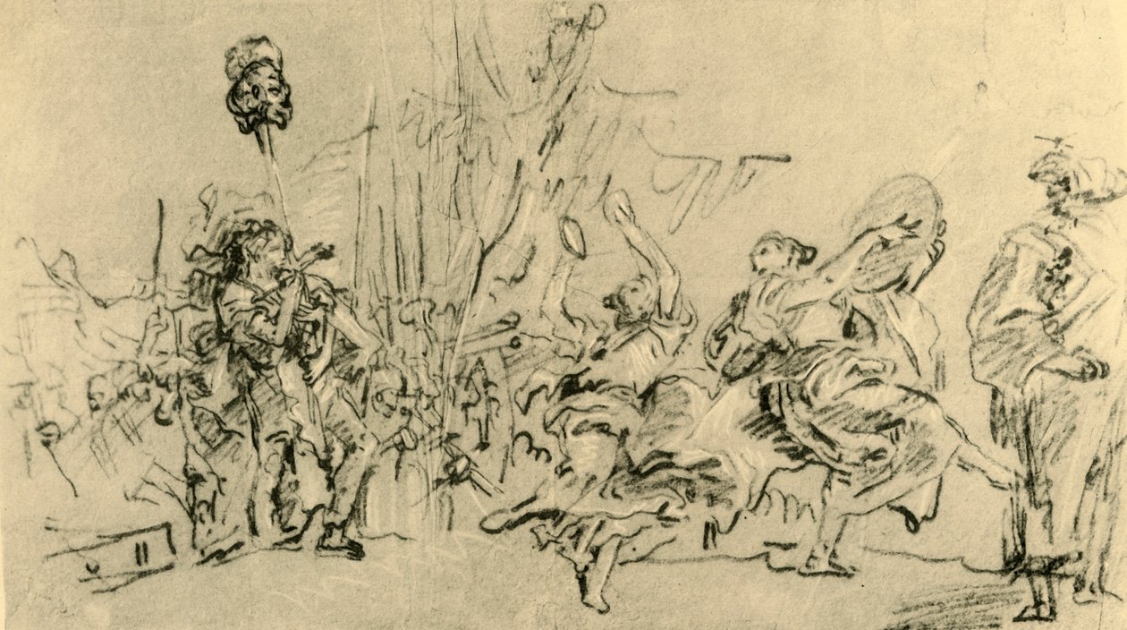 The Triumph of David, c1759, 1928 od Giovanni Domenico Tiepolo