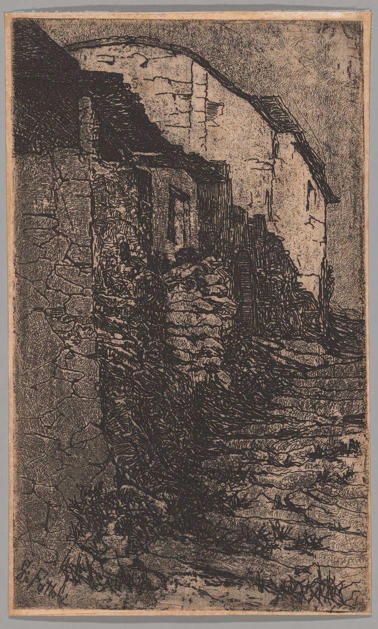 Bauco, poblíž Říma od Giovanni Fattori