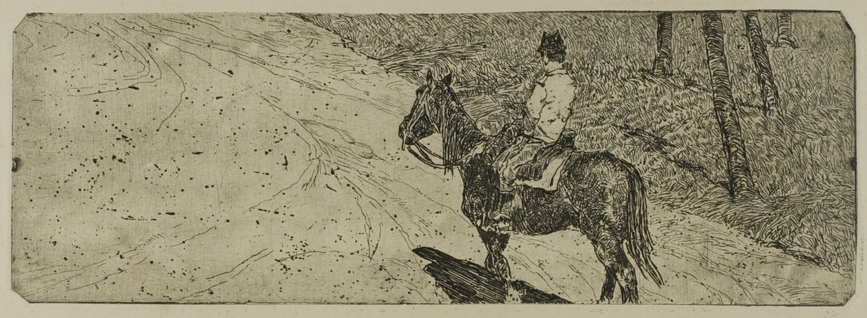 Voják kavalérie od Giovanni Fattori