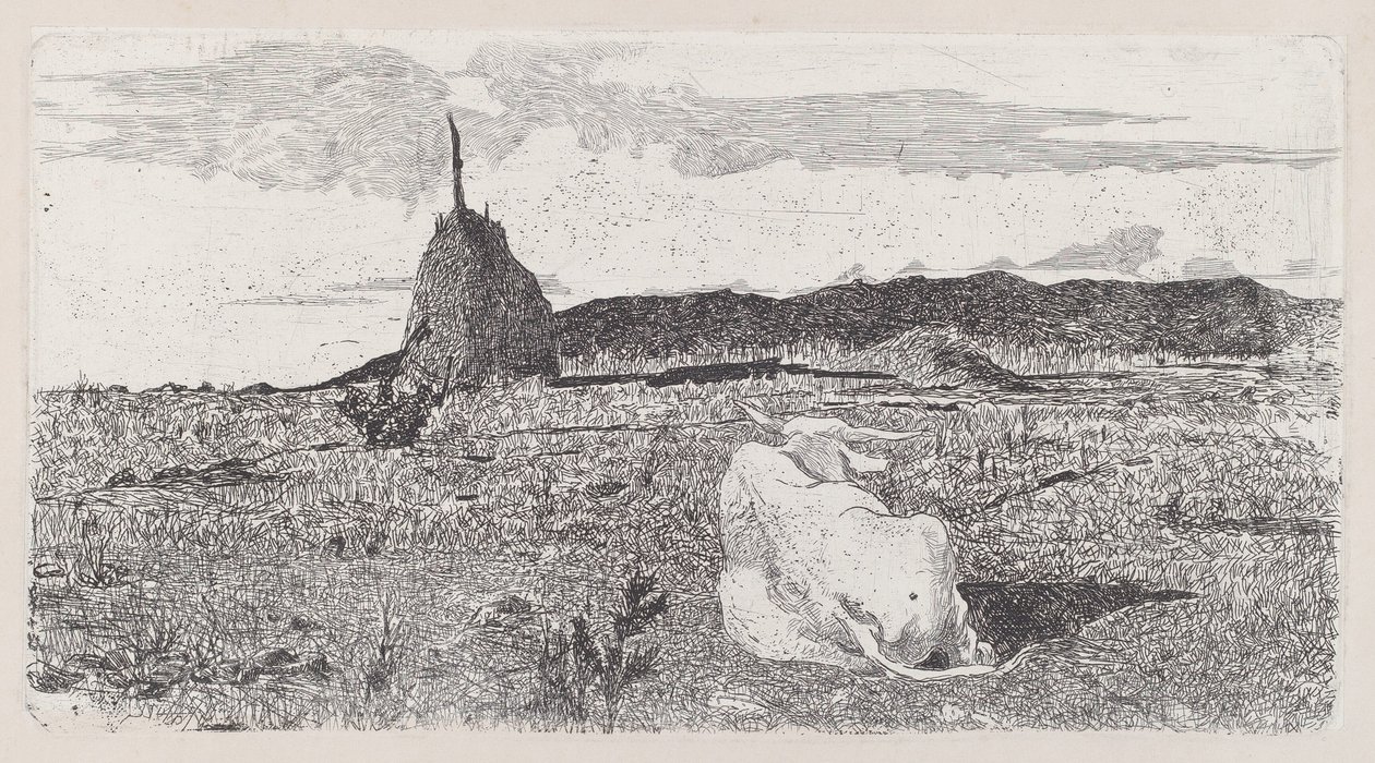 Svatá kráva [Pio bove] od Giovanni Fattori
