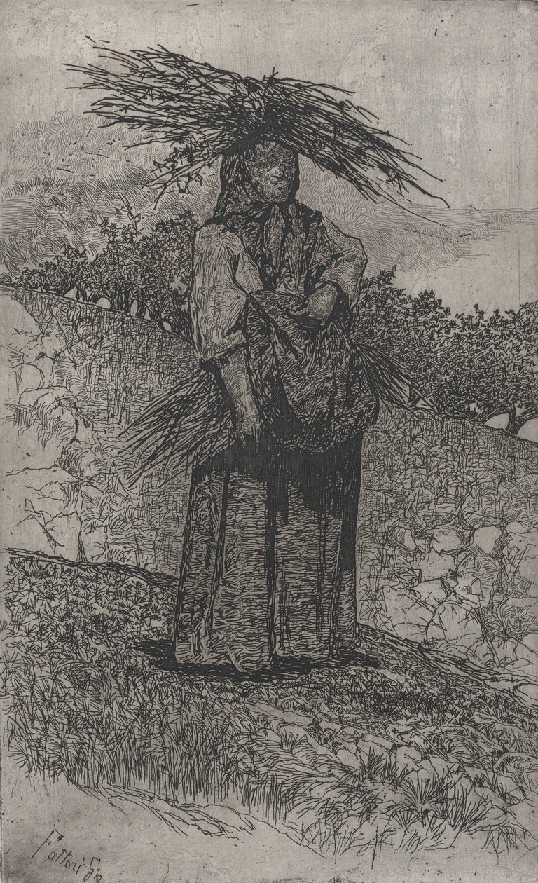 Selka sbírající hole, 1884-1908. od Giovanni Fattori