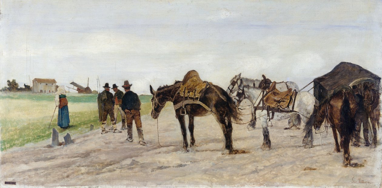 římský venkov od Giovanni Fattori