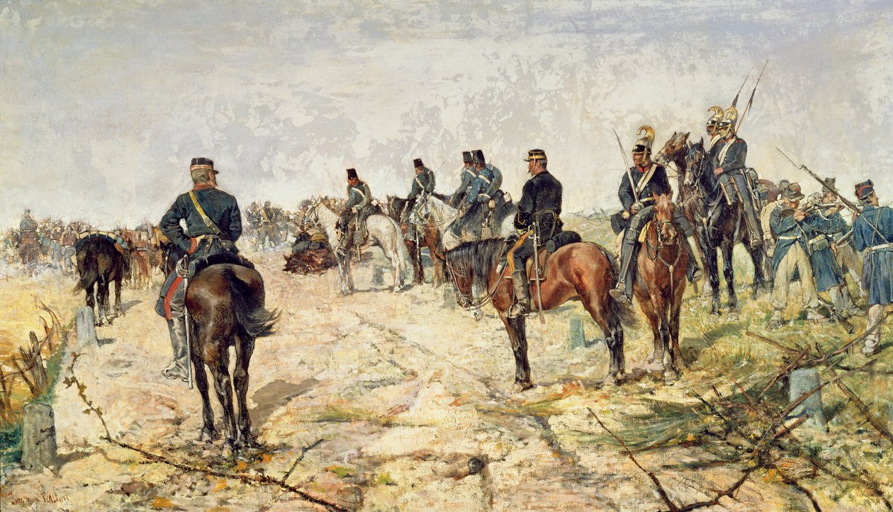 The Battle Lines, 1884 od Giovanni Fattori