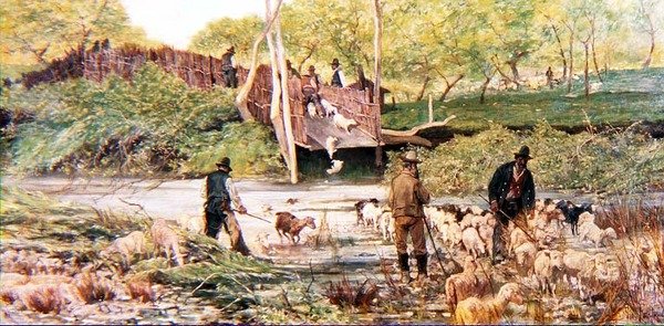 Ovčí skok od Giovanni Fattori