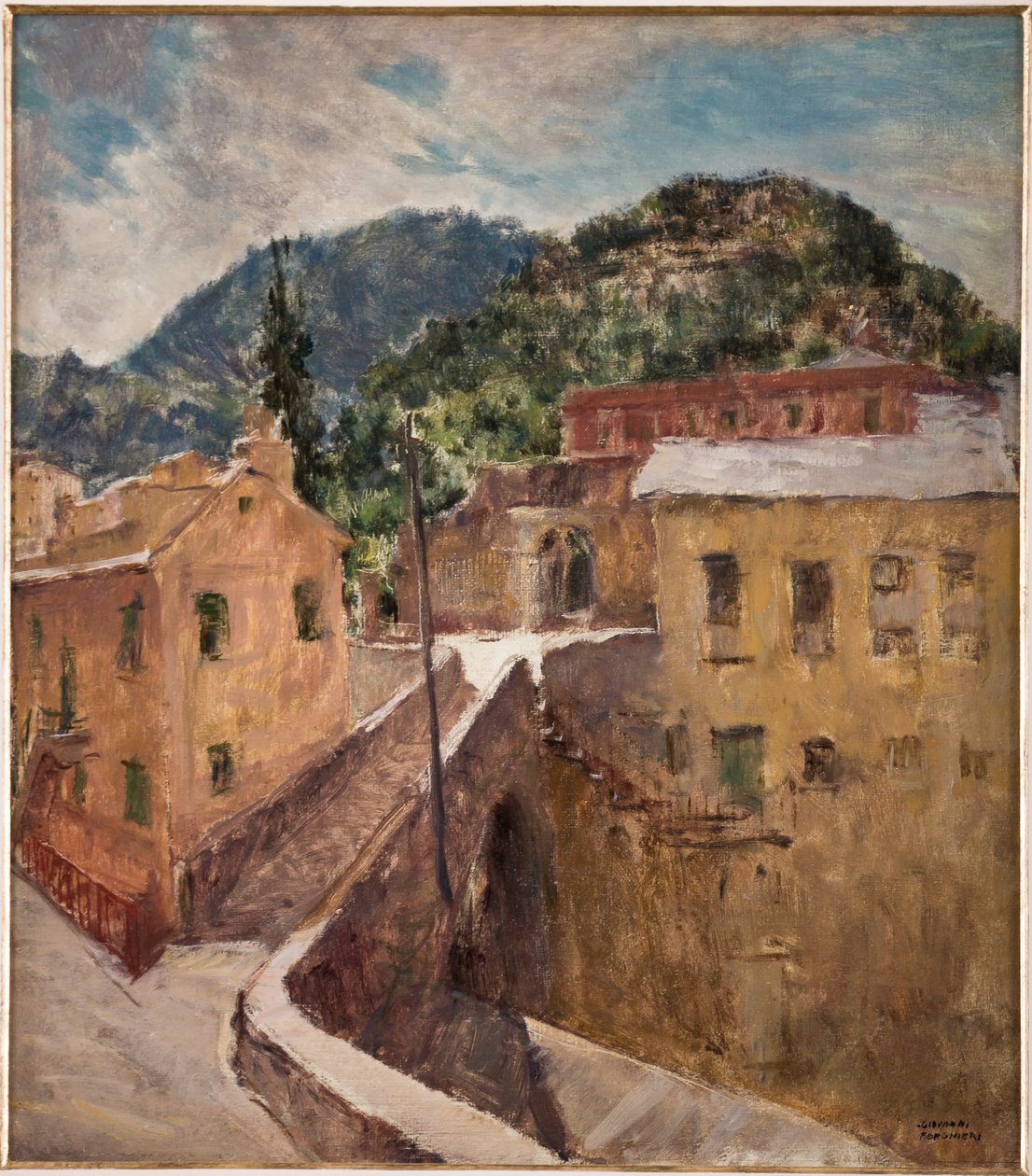Ligurská krajina (olej na překližce) od Giovanni Forghieri