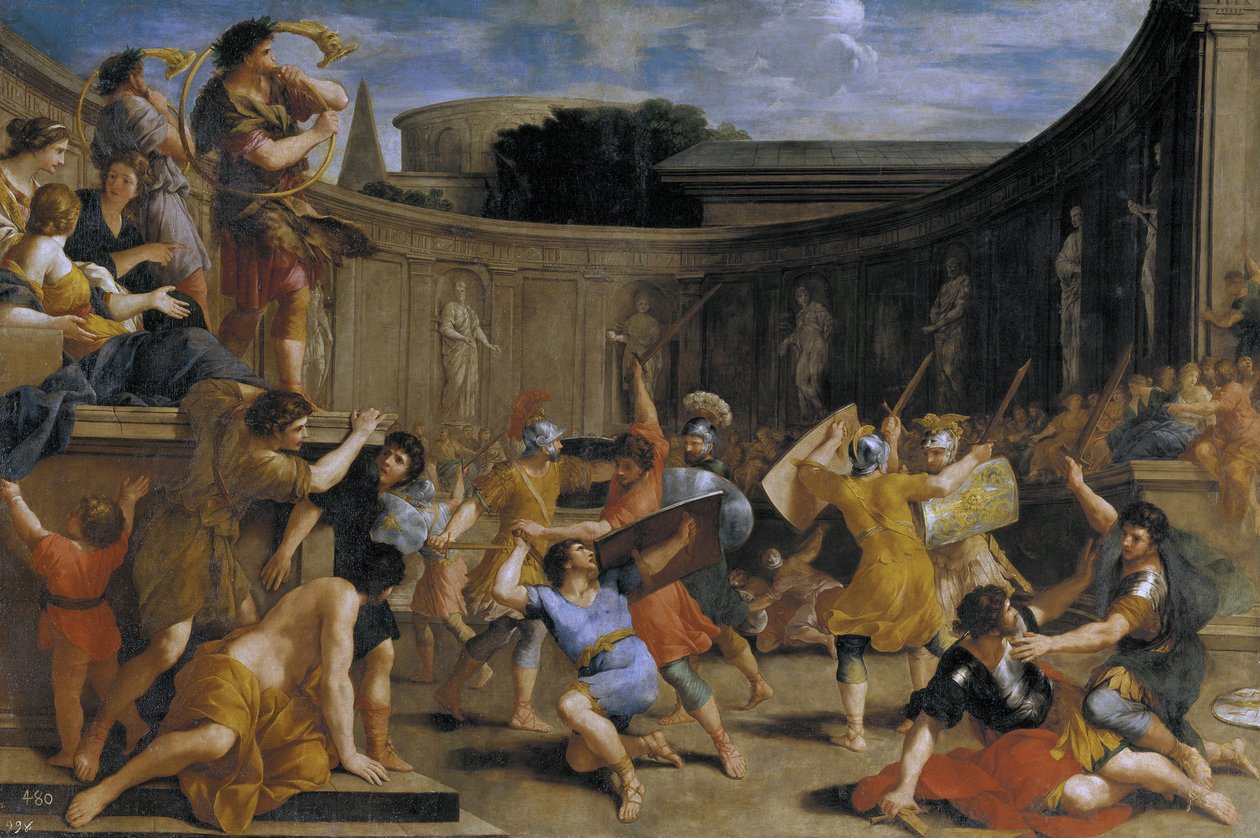 Římští gladiátoři od Giovanni Francesco Romanelli