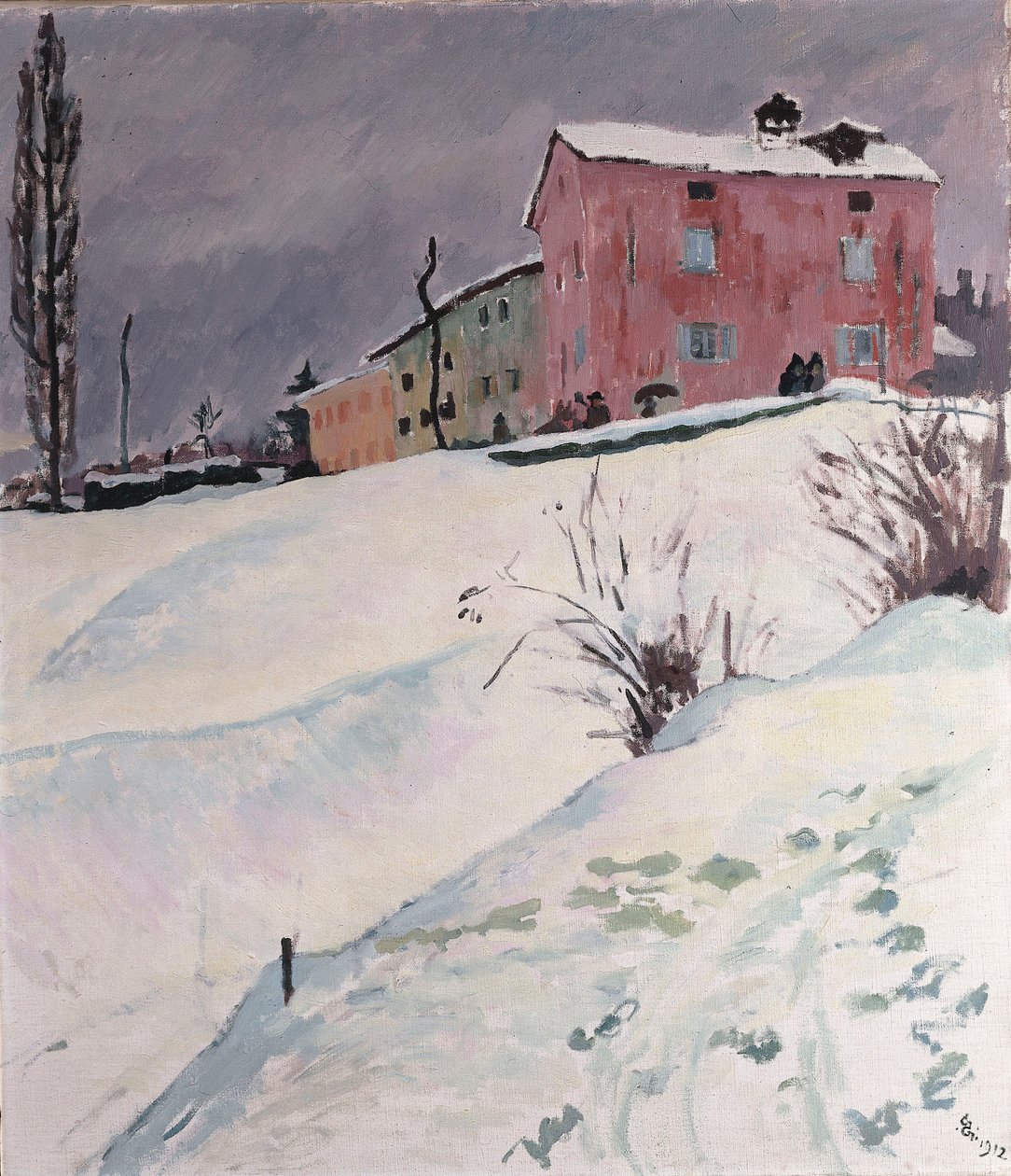 Červený dům, 1912 od Giovanni Giacometti