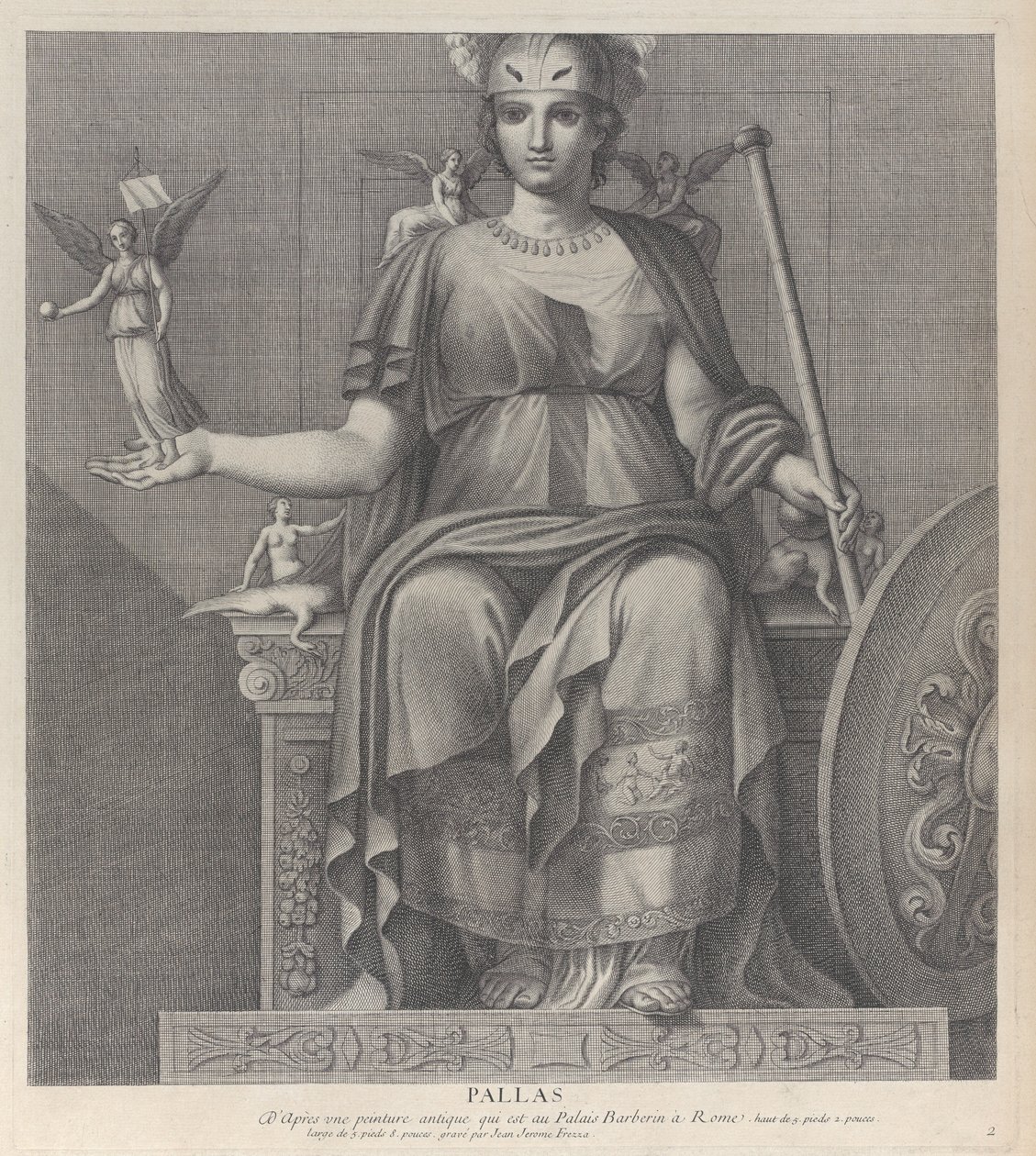 Pallas, 1680-1741. od Giovanni Girolamo Frezza