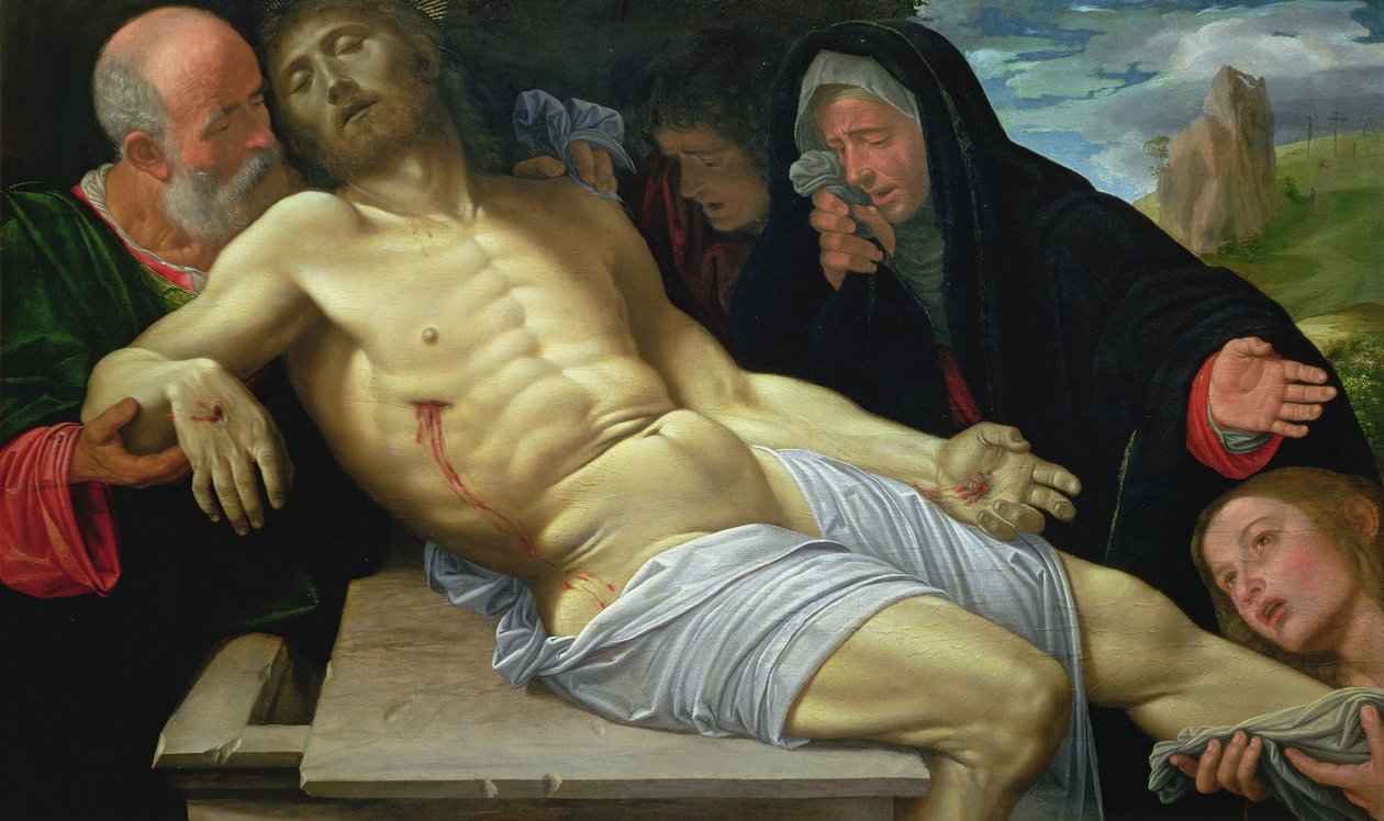 Oplakávání Krista od Giovanni Girolamo Savoldo